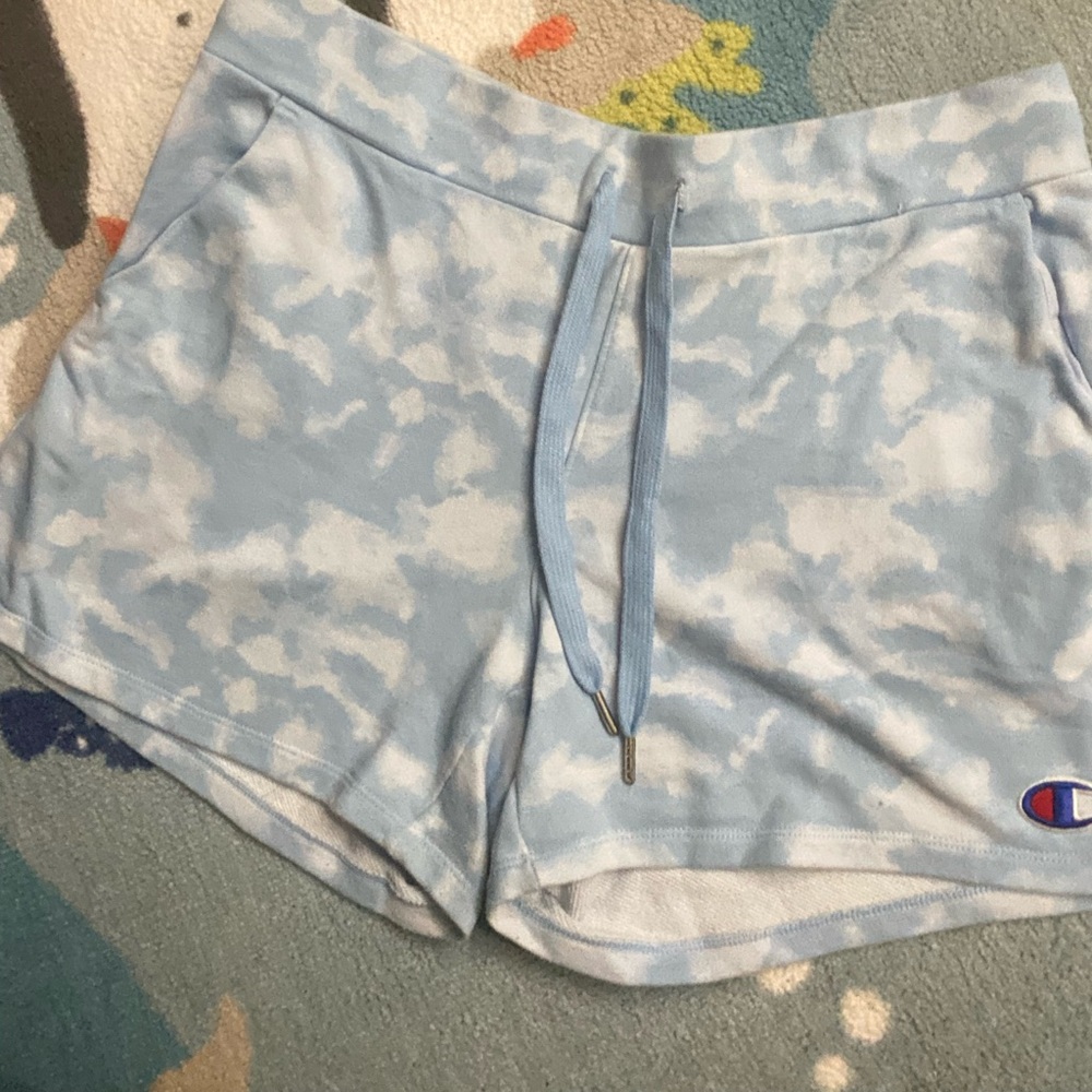 Champion Blue and White Shorts L - Picture 2 of 5